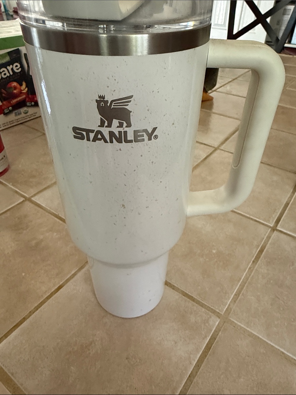 Stanley White Travel Tumbler with Handle